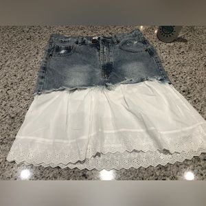 One of a kind bespoke cowgirl skirt.